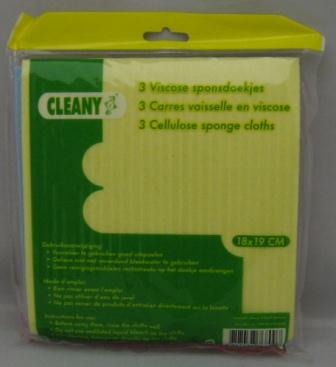 s-3 viscose sponsdoekjes cleany